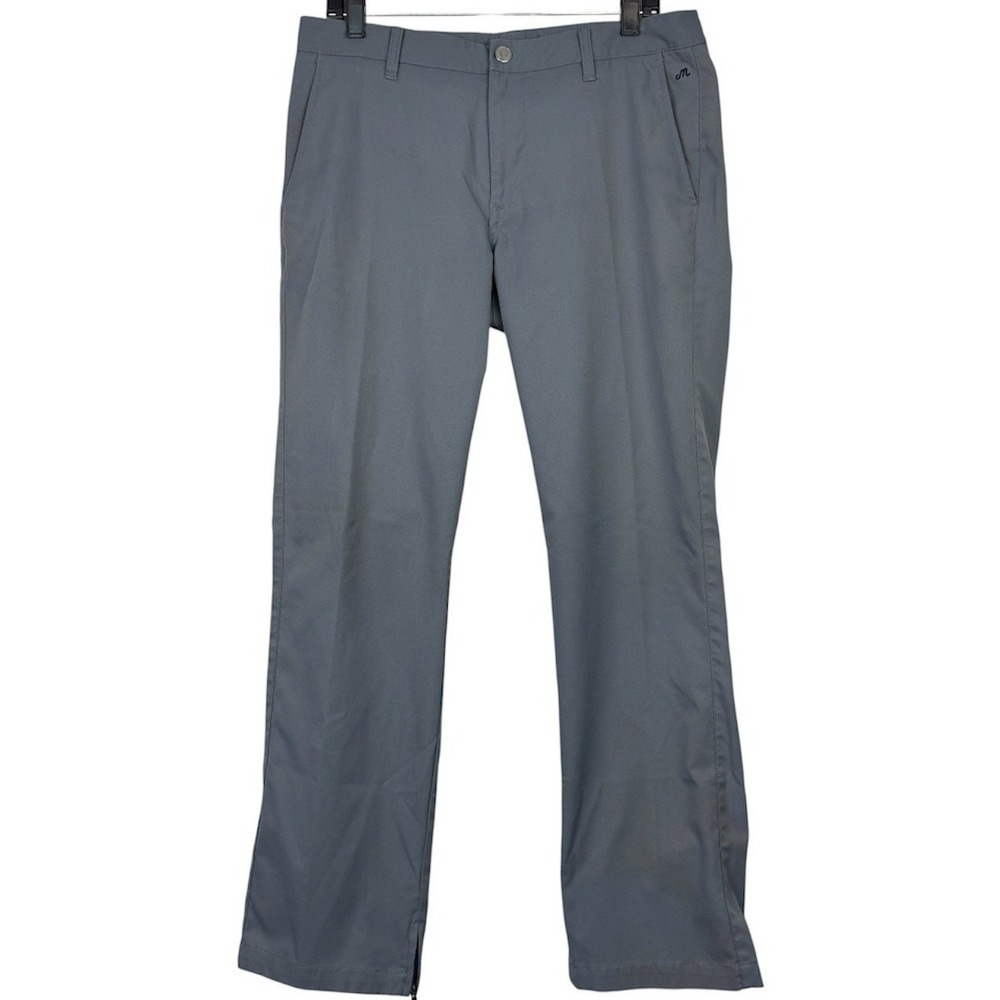 Bonobos Maide Golf Pants Mens 33x32 Performance Zippered Cuffs Gray 12434 *READ‎